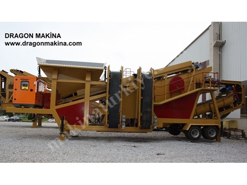 130 ~ 220 Ton / Saat Mobil Kum ve Maden Yıkama Eleme Tesisi