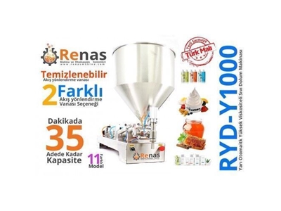 100-1000 ML Yarı Otomatik Sıvı Dolum Makinası	 - 1