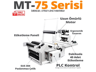 20-25 Adet/Dakika Yarı Otomatik Etiket Yapıştırma Makinası	 - 2
