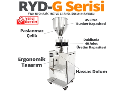 Halbautomatische (Ryd-G100) Granulat-Füllmaschine - 0