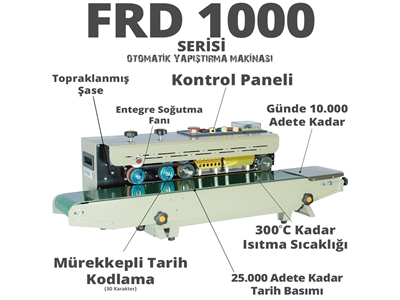  Tarih Kodlamalı Konveyörlü Poşet Yapıştırma Makinası  - 2