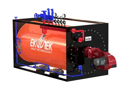 Générateur de vapeur à gaz liquide de 150 kg/h à 6 000 kg/h à 3 passages