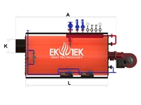 Générateur de vapeur à gaz liquide de 150 kg/h à 6 000 kg/h à 3 passages - 2