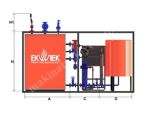 Электрический парогенератор от 50 до 1500 кг/ч при давлении 1-5 бар