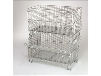 Folding Steel Wire Basket - 0