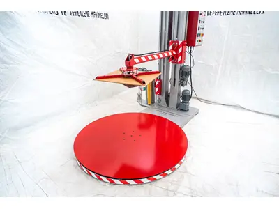 HSS 240 (1500 Kg) 1500 Mm Üstten Baskılı Palet Streçleme Makinesi 