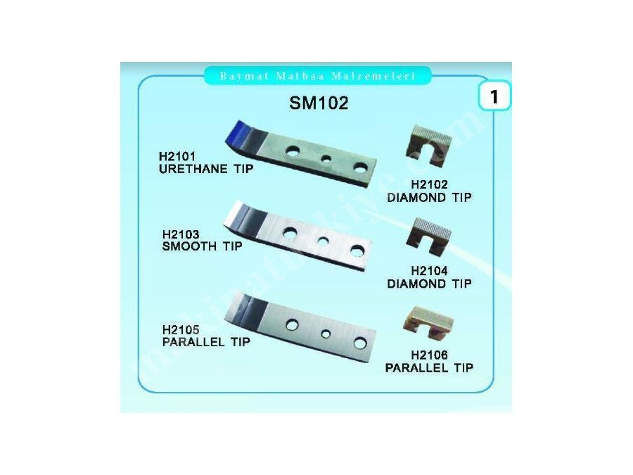 H02 Sm Cd Printmaster Gto Makina Tırnak Çeşitleri 