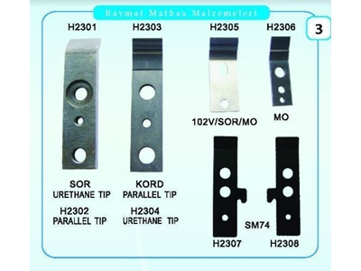 H02 Sm Cd Printmaster Gto Makina Tırnak Çeşitleri  - 2