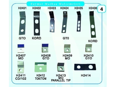 H02 Sm Cd Printmaster Gto Makina Tırnak Çeşitleri  - 3