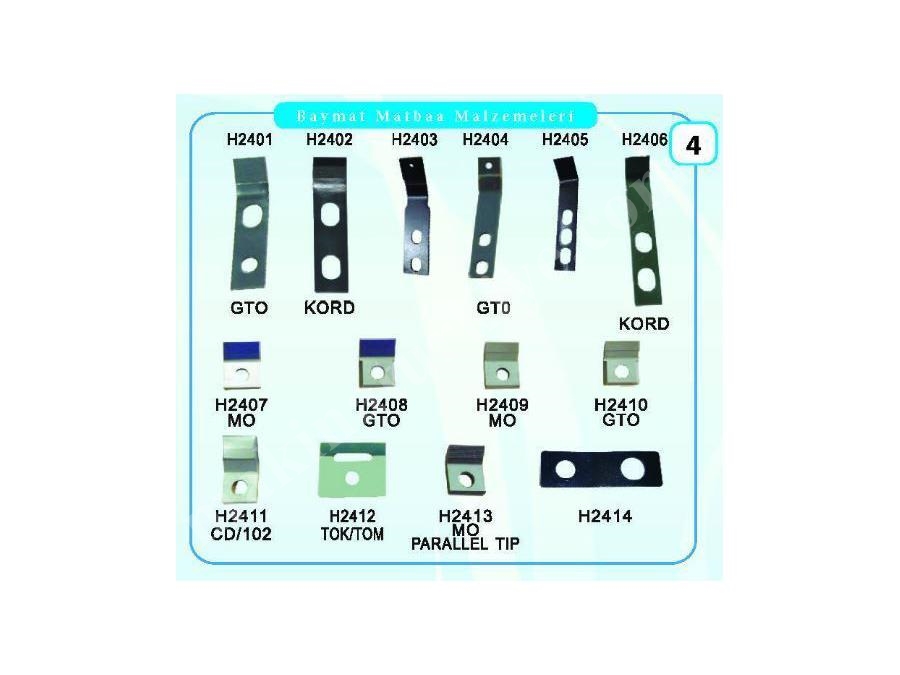 H02 Sm Cd Printmaster Gto Makina Tırnak Çeşitleri 