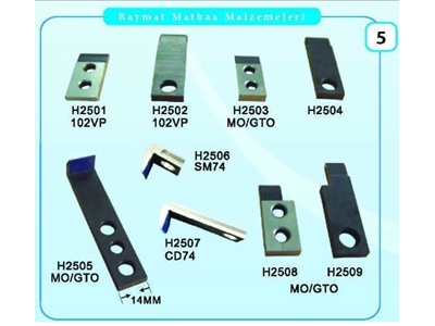 H02 Sm Cd Printmaster Gto Makina Tırnak Çeşitleri  - 4