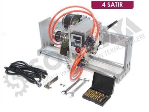 Pnömatik Tarih Kodlama Modülü Paketleme Makinası İçin 4 Satır 