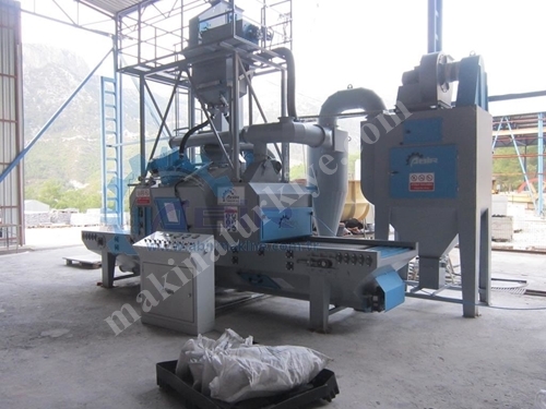 Пескоструйная машина для обработки мрамора - Ленточные пескоструйные машины с ленточным конвейером