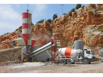 60 m3/h En Ekonomik Kompakt Beton Santrali