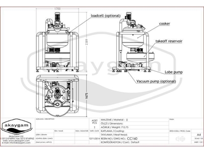 Akaygam Cc160 Karamellkochgefäß - 1