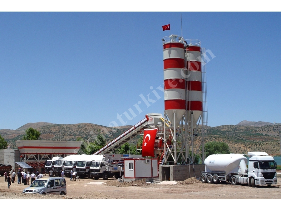 100 m3/h Sabit Beton Santrali