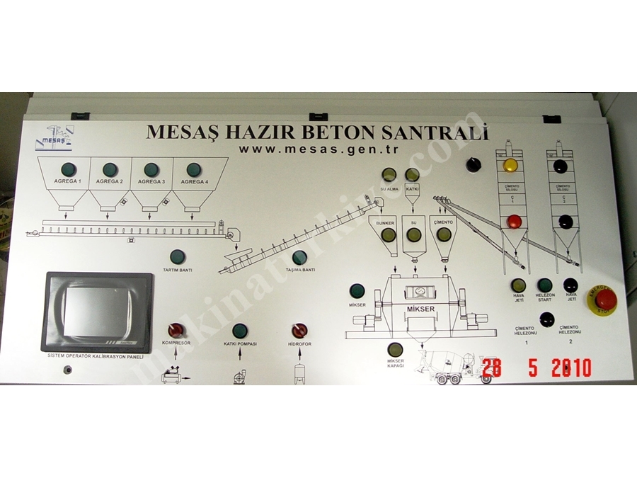 100 m3/h Sabit Beton Santrali