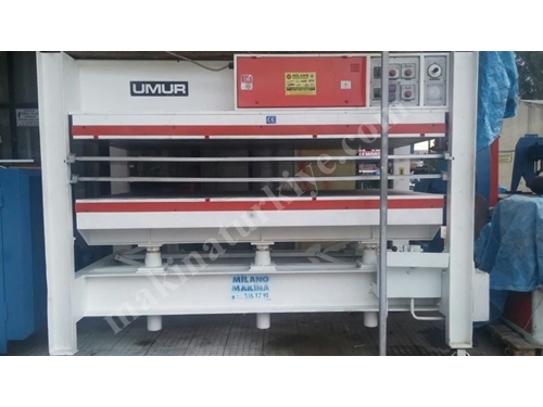 Umur 3 Katlı 130X250 Sıcak Pres Makinası Bakımlı