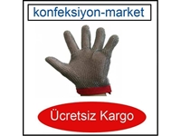 5 Finger Metal S-M-L-XL Steel Knit Gloves - 0