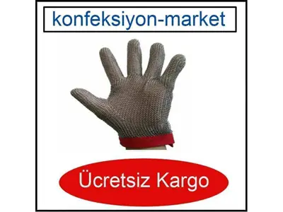 5 Finger Metal S-M-L-XL Steel Knit Gloves