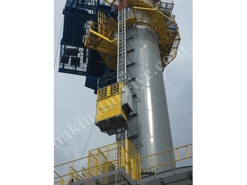 Tower Crane, Industrial Crane Operator and Service Elevator