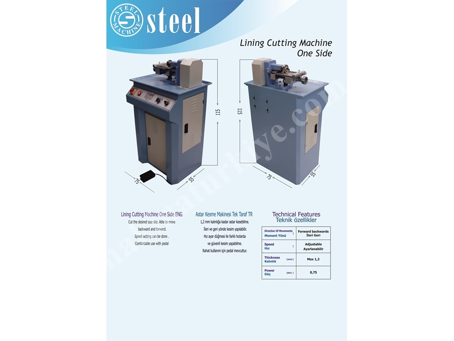 Astar Kesme Makinesi / Lining Cutting Machine 