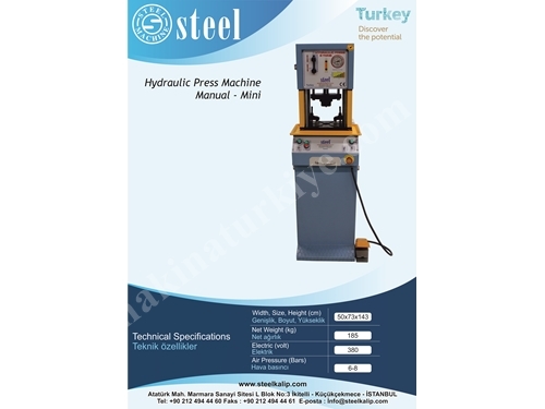 Hidrolik Press Mini 5 Tons 