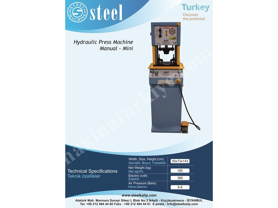 Hidrolik Press Mini 5 Tons 