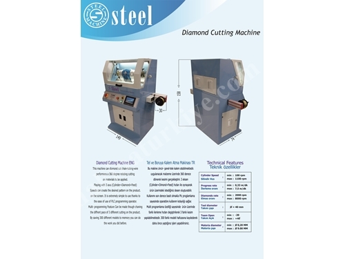 Tele Kalem Atma Makinesi / Diamond Cutting Machine 