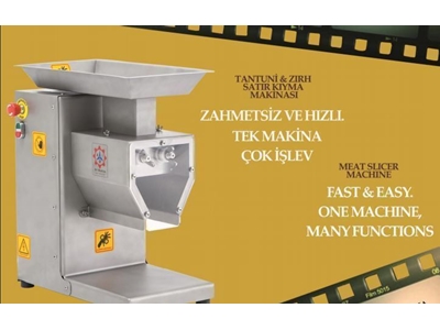 500 Kg / Saat Tantuni Zırh Kıyma Makinası Satır Kıyma Makinası  - 1