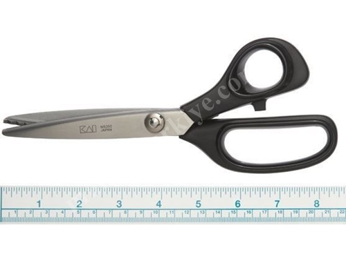 KAİ N5350 Plastic Handle Tailor's Pinking Shears Zigzag Cutting Scissors