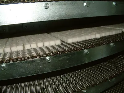 12 Ton/Gün Full Otomatik Döner Fırınlı Küp Şeker Makinası İlanı
