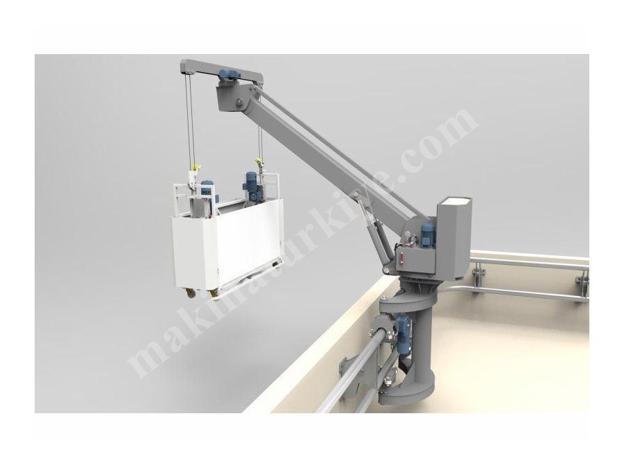Parapet İçi Raylı Cephe Temizlik Sistemi Aser Makina TM 50