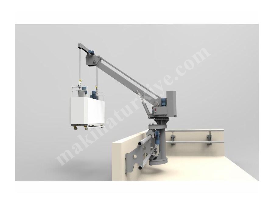 Parapet İçi Raylı Cephe Temizlik Sistemi Aser Makina TM 50