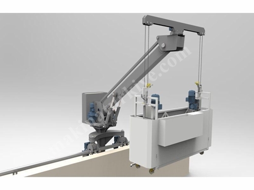 Parapet İçi Raylı Cephe Temizlik Sistemi Aser Makina TM 50