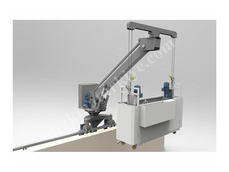 Parapet İçi Raylı Cephe Temizlik Sistemi Aser Makina TM 50