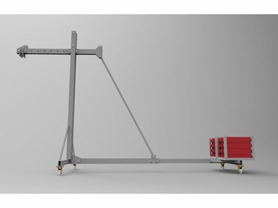 Denge Ağırlıklı Yüksek Ayak Askı Sistemi  Aser Makina - 3