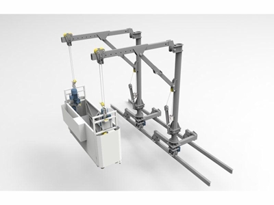 Power Davit Sistem Çift Kişilik Motorlu Dış Cephe Temizleme Sistemi - 0