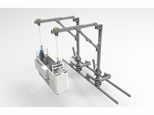 Power Davit Sistem Çift Kişilik Motorlu Dış Cephe Temizleme Sistemi