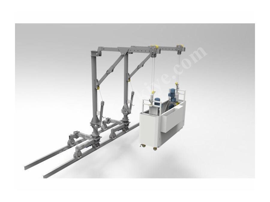 Power Davit Sistem Çift Kişilik Motorlu Dış Cephe Temizleme Sistemi