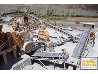 Installation de concassage de basalte de 350 tonnes fixe, installation de concassage et de criblage complète  - 1