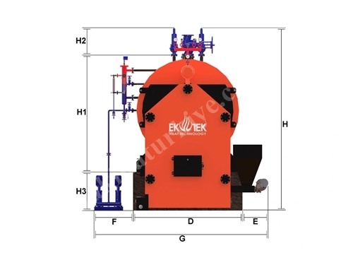 Volcano Series 3-Pass Scotch Type Solid Fuel Steam Boiler