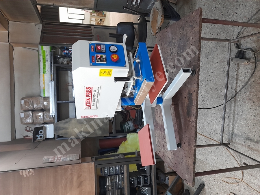 25X25 Cm Döner Kafa Taş Baskı Presi 