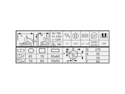 Çift Devir Sulu Kesim Manuel  Daire Testere  275 mm V Mengeneli Titiz Makine TT275V - 1