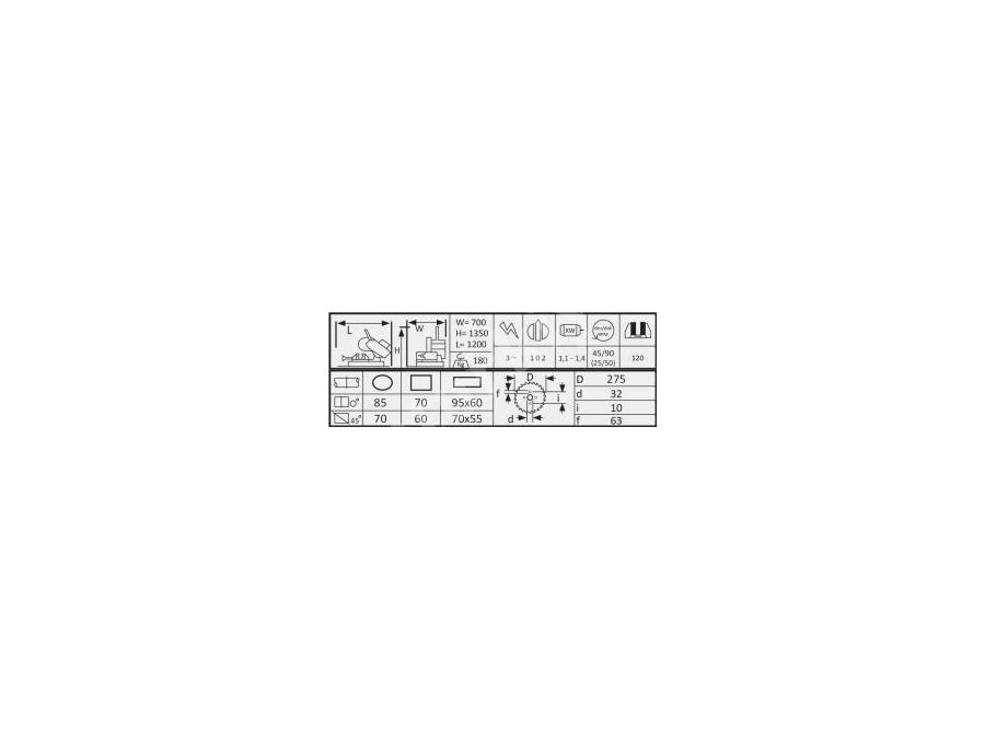 Çift Devir Sulu Kesim Manuel  Daire Testere  275 mm V Mengeneli Titiz Makine TT275V