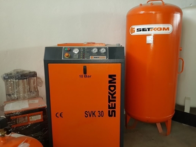 Setkom Vidalı Kompresör Tank+Kurutucu+Filitre Svk 30 Sıfır - 5