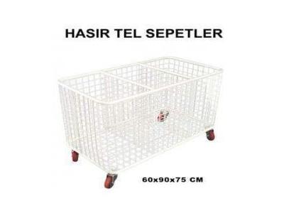 Hasır Tel Mal Taşıma Sepeti - 0