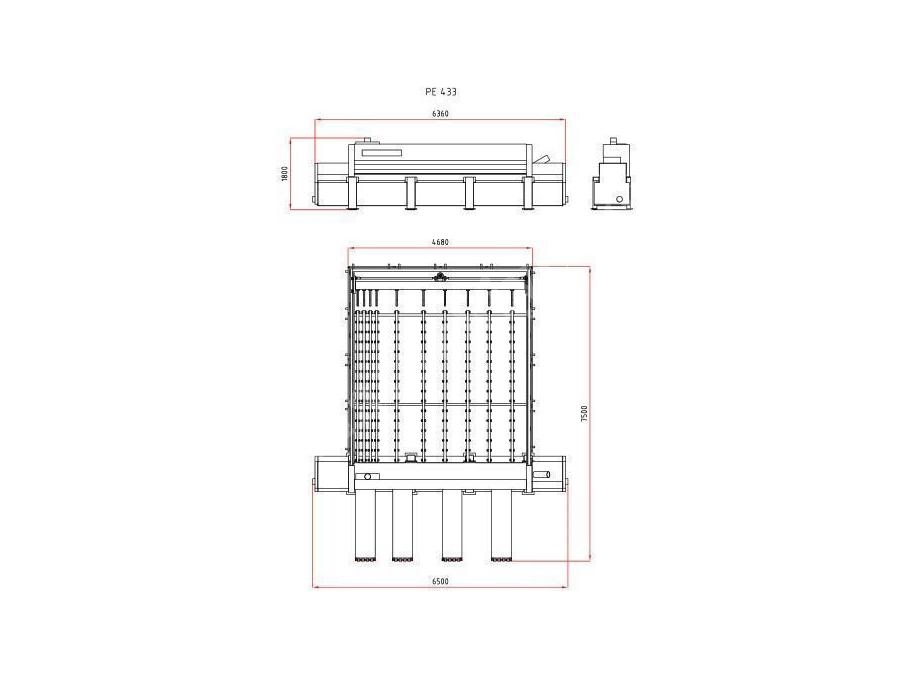Turanlar Panel Ebatlama Makinesi (650 X750x160 Cm) - T-Pe 433 Opt-Plc