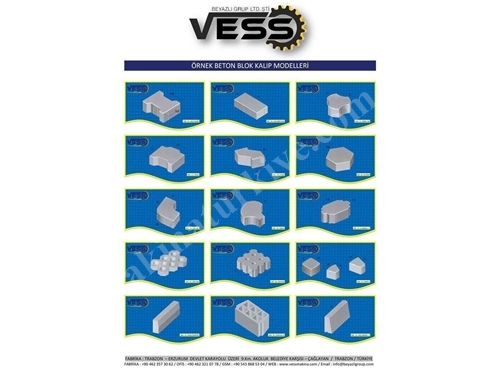 Станок Vess Machine 18.1 для производства кирпичей с автомобилем-лапой