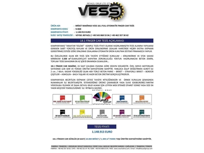 Vess Makina 18.1 Finger Car Briket Makinası - 2